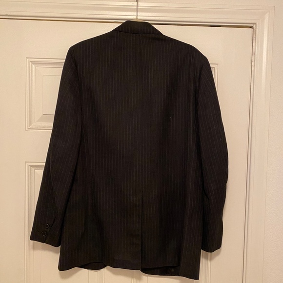 Brooks Brothers 1818 3 Piece Wool Suit, Black with Pinstripes - Picture 2 of 15